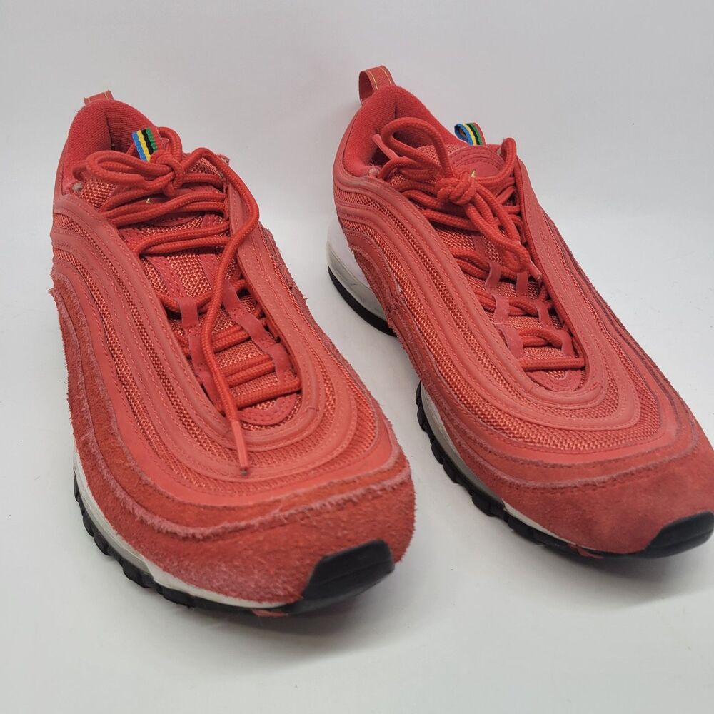 NIKE CI3708-600 Air Max 97 Olympic Rings Mens Red Sneakers Size   US 9  EUR 42.5